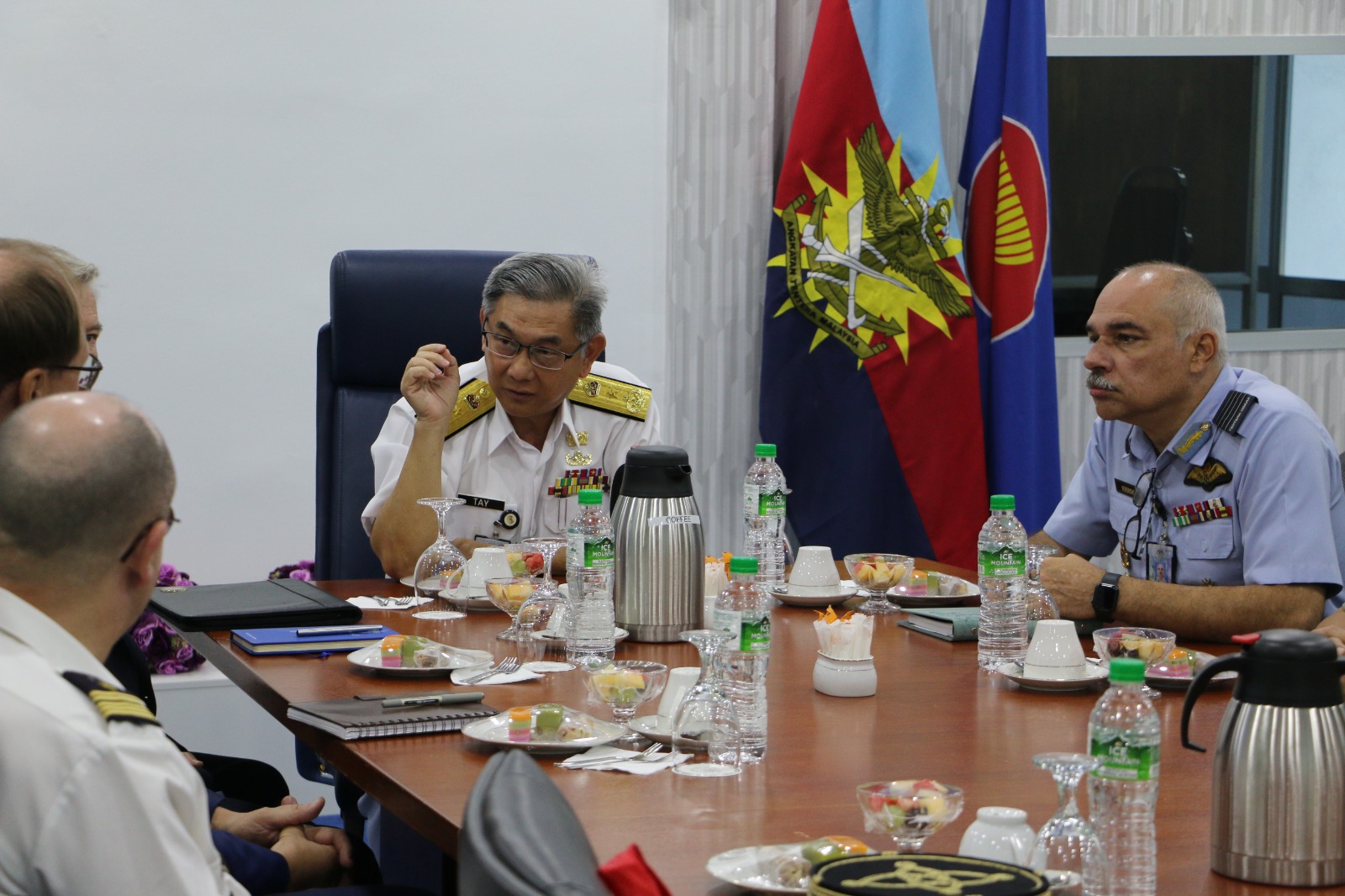 Roundtable Talk and Courtesy Call from RADM (Ret.) Yves Postec, Maritime Thematic Coordinator (ESIWA) Enhancing Security Cooperation In And With Asia European Union (EU)
